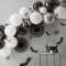Kit Arche 40 Ballons Halloween - Noir et Blanc images:#1