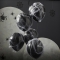 Kit 5 Ballons Noir avec Toile d'Araignée images:#1