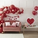 Structure  Ballons Coeur (60 cm). n4