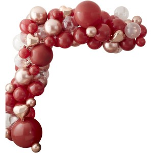 Kit Arche de 75 Ballons Love - Rouge & Rose Gold