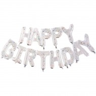 Guirlande Ballon Happy Birthday Confettis