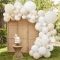 Kit Arche de 80 Ballons avec Eventails Palmier - Nude/Blanc images:#0