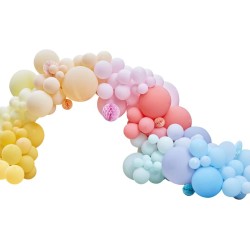 Kit Arche de 200 Ballons avec boules alvoles - Multicolore. n1