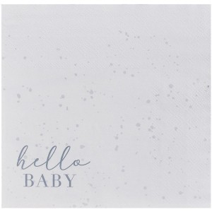 16 Serviettes Hello Baby