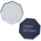 8 Assiettes Happy Birthday Bleu Mixte images:#0