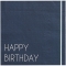 16 Serviettes Happy Birthday Bleu Mixte images:#0