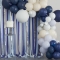Kit Arche de 70 Ballons + Rideau - Bleu Marine/Crème/Argent images:#0