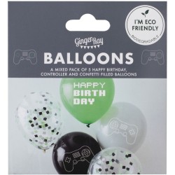 5 Ballons Gaming Party. n2