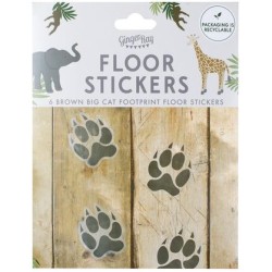 6 Stickers empreintes - Animaux Sauvages. n1
