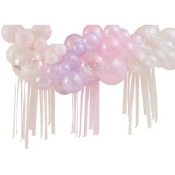 Kit Arche de 50 Ballons Coquillage - Sirne Iridescente. n1