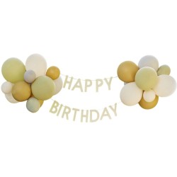 Guirlande Happy Birthday avec ballons - Animaux Sauvages. n2