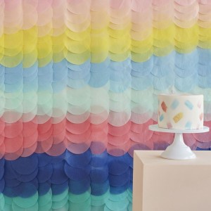 Rideau Papier de Soie Ombr - Rainbow
