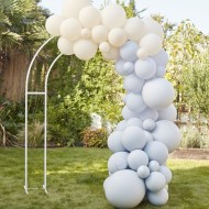 Kit Arche de 75 Ballons - Nude & Bleu