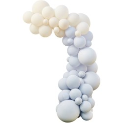 Kit Arche de 75 Ballons - Nude & Bleu. n1