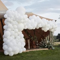 Kit Arche de 200 Ballons - Blanc