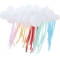 Guirlande de Ballons Nuage Blanc / Banderoles Rainbow images:#1