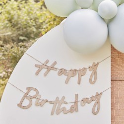 Guirlande en Bois - Happy Birthday. n°1