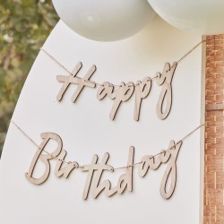 Guirlande en Bois - Happy Birthday. n°2