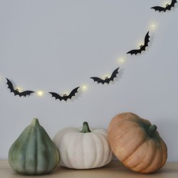 Guirlande Lumineuse Chauve-Souris - Bois. n°1