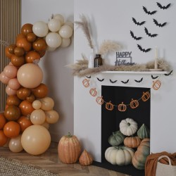 Kit Arche de 80 Ballons avec Pampas - Terracotta ,  Orange & Crme. n2