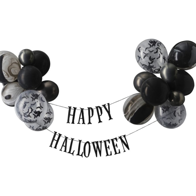 Kit Guirlande et Ballons - Happy Halloween 