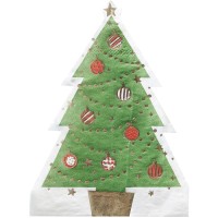 12 Serviettes Chrismas Tree