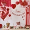 6 Cupcakes Toppers Coeur en Bois images:#2