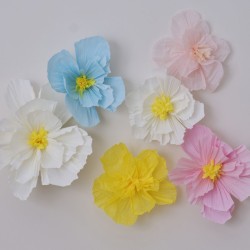 6 Fleurs en Papier de Soie. n1