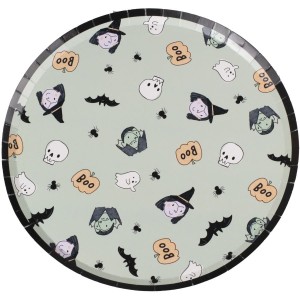 8 Assiettes Halloween Vampire et Sorcire