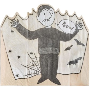 16 Serviettes Halloween Vampire et Sorcire