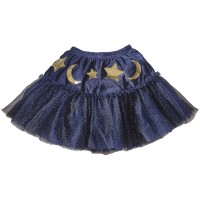 Tutu de Magicien en Velours Bleu Marine Scintillant 3-5 ans