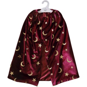 Cape de Magicien en Velours Bordeaux 4-6 ans