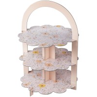 Contient : 1 x Prsentoir  Cupcakes - Printemps Floral