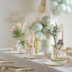 8 Assiettes Hello Baby Floral. n3