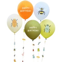 Contient : 1 x 5 Ballons Insectes