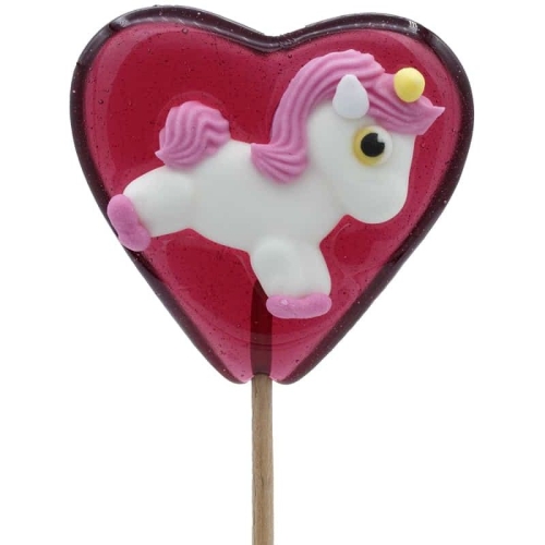Sucette Coeur Rouge - Licorne 