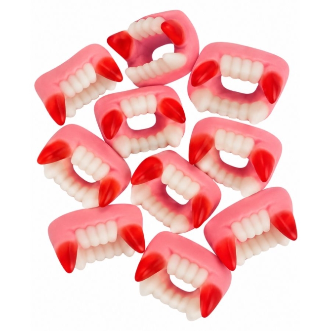 10 Bonbons Dents de Vampire 