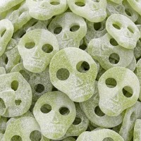 10 Bonbons T�tes de Mort - Pomme