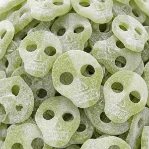10 Bonbons Têtes de Mort - Pomme