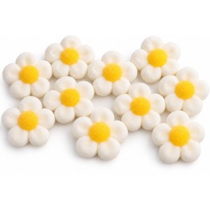 10 Fleurs Marshmallow - Blanc