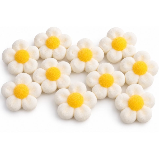 10 Fleurs Marshmallow - Blanc