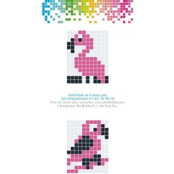 Pixel Kit Cratif Porte-cl - Flamant Rose. n2