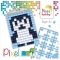 Pixel Kit Créatif Porte-clé - Pingouin images:#1