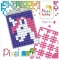 Pixel Kit Créatif Porte-clé - Licorne images:#1