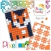 Pixel Kit Cratif Porte-cl - Renard. n2