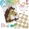 Pixel Kit Cratif Porte-cl - Cheval images:#1
