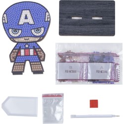 Crystal Art Kit Figurine  Diamanter - Captain America. n2