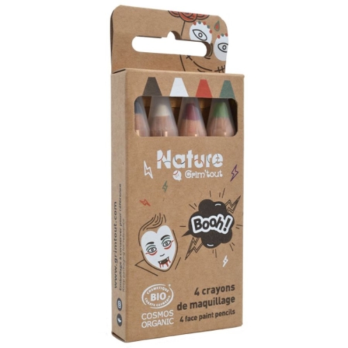4 Crayons de Maquillage Nature - Booh! 