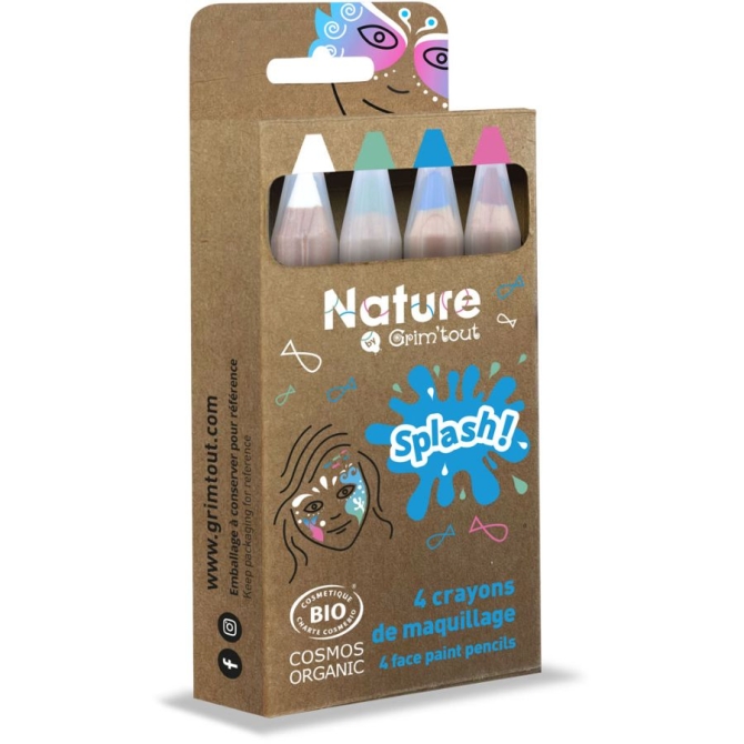 4 Crayons de Maquillage Nature - Splash 