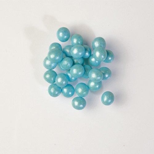 Sachet 50g Perles croustillantes Bleu nacr 